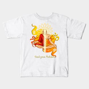 Harmony in Stillness - Find your Balance Kids T-Shirt